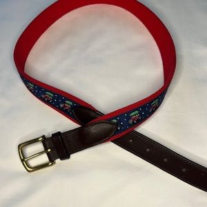 Vineyard Vines Christmas Tree Belt Size 34